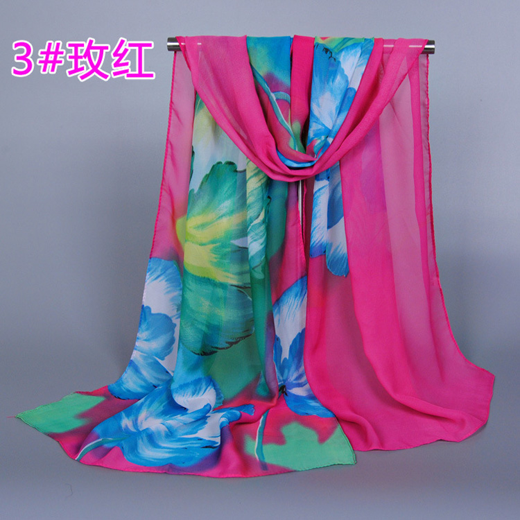 Long white silk scarf wholesale