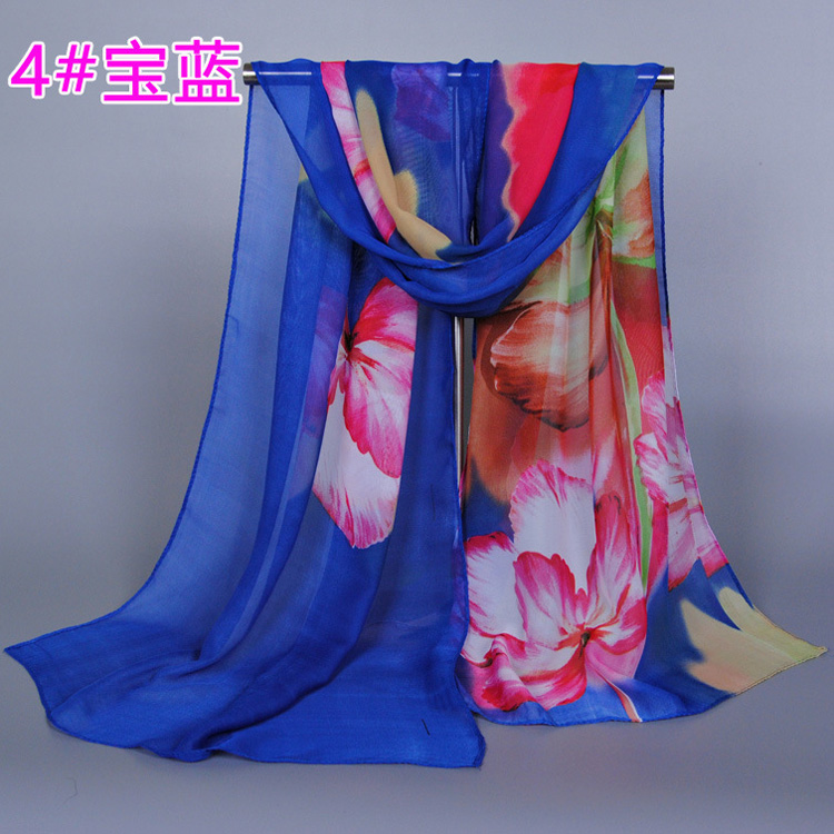 Long white silk scarf wholesale
