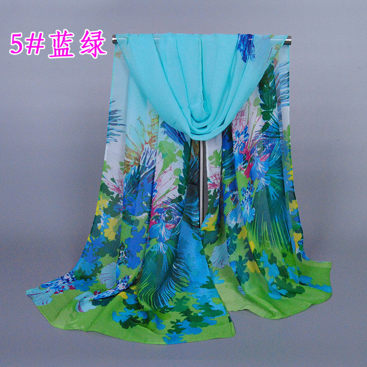 Wholesale long chiffon silk scarf