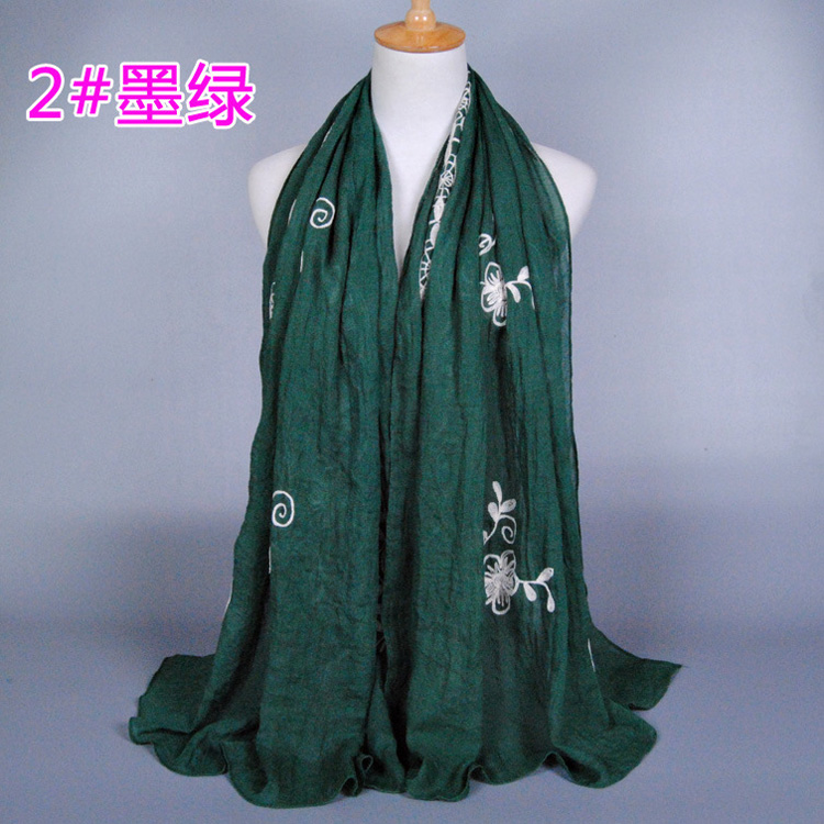 Cotton embroidered scarf wholesale