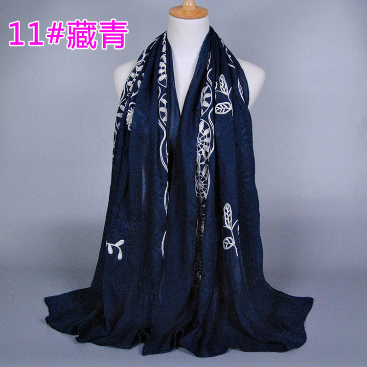 Cotton embroidered scarf wholesale
