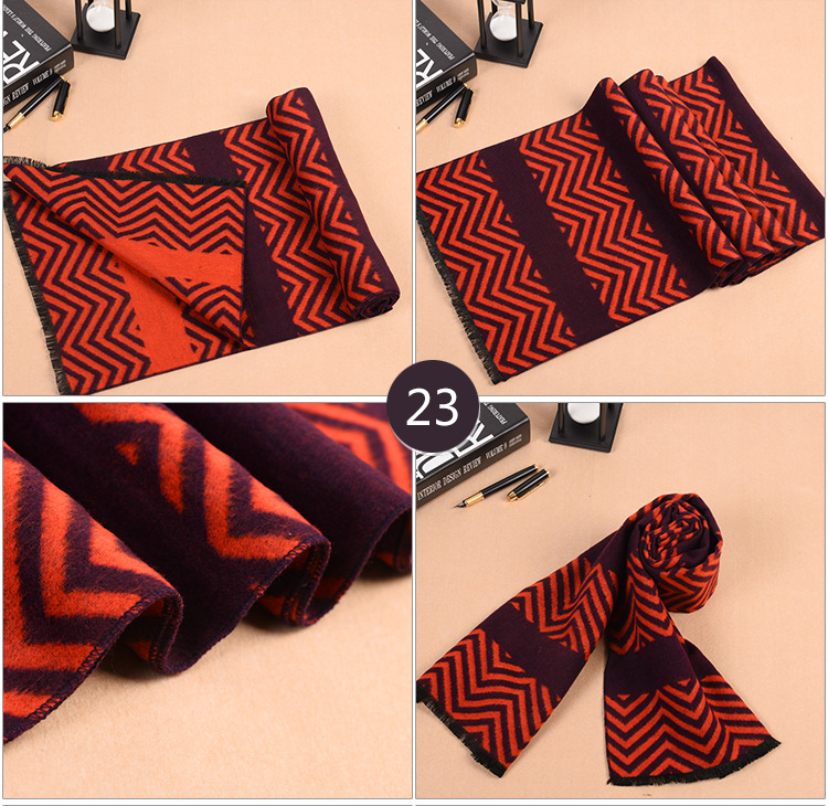 Mens modal fringed scarf wholesale