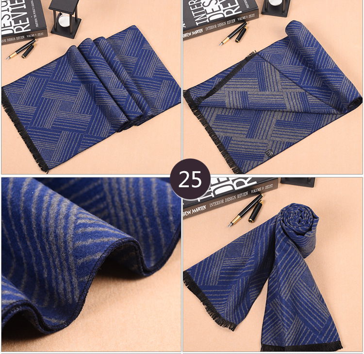 Mens modal fringed scarf wholesale