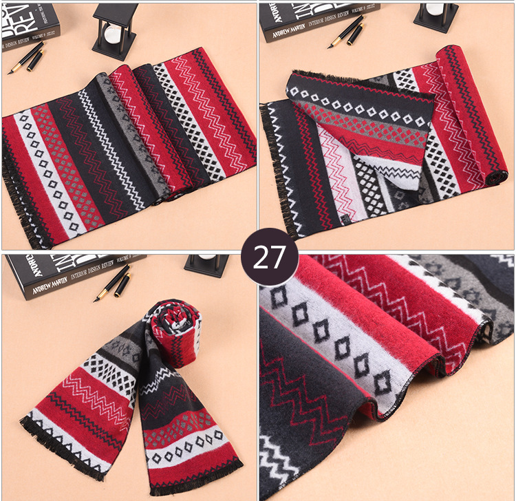 Mens modal fringed scarf wholesale
