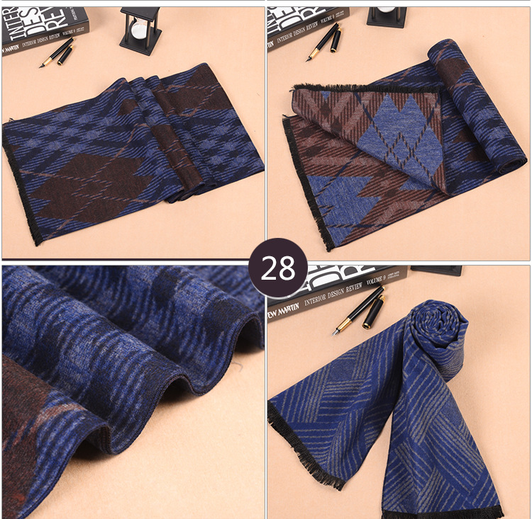 Mens modal fringed scarf wholesale