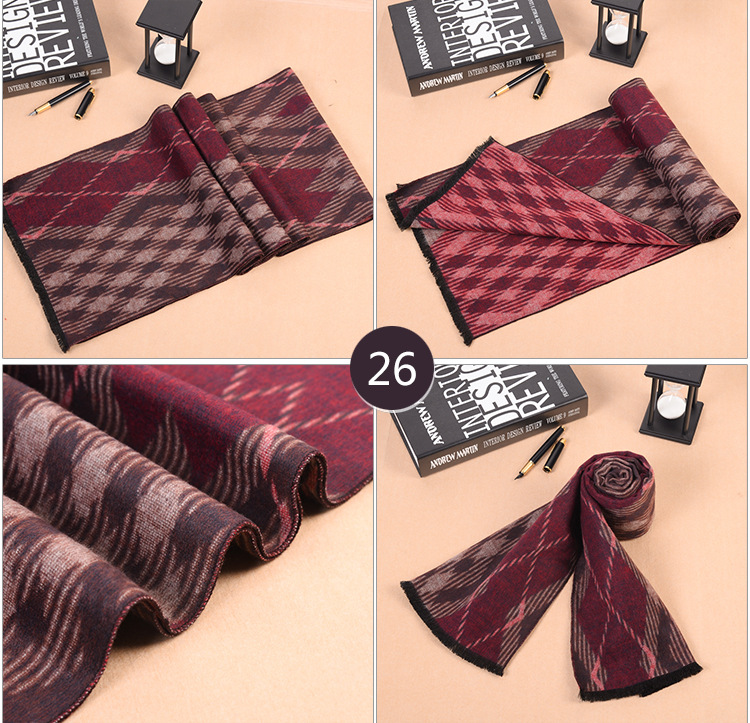 Mens modal fringed scarf wholesale
