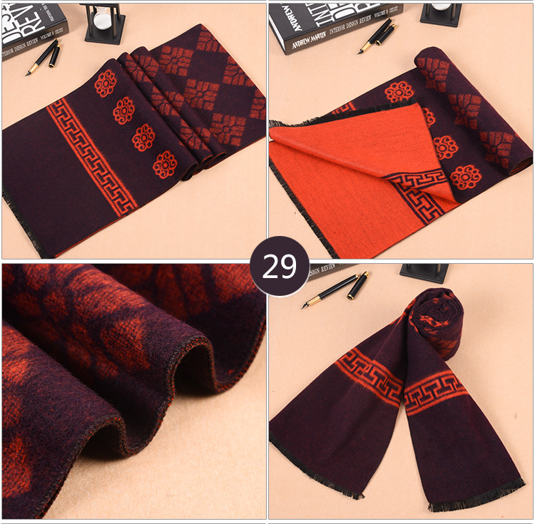 Mens modal fringed scarf wholesale