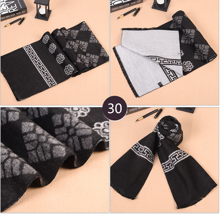 Mens modal fringed scarf wholesale