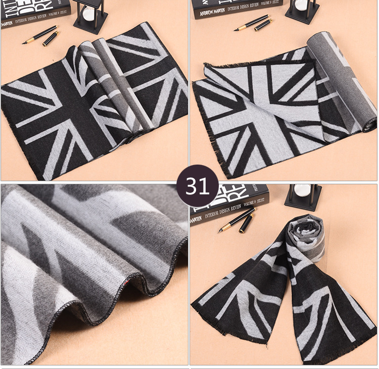 Mens modal fringed scarf wholesale