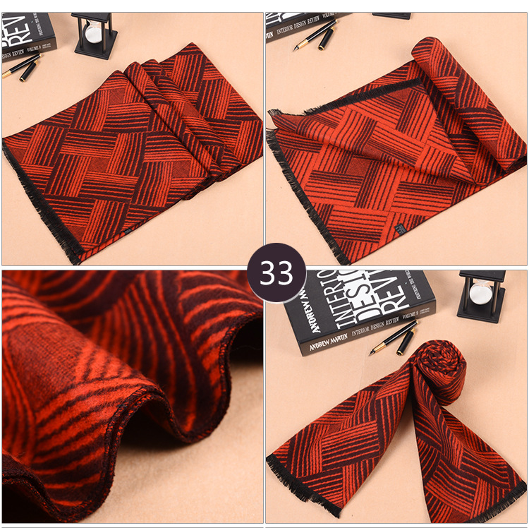 Mens modal fringed scarf wholesale
