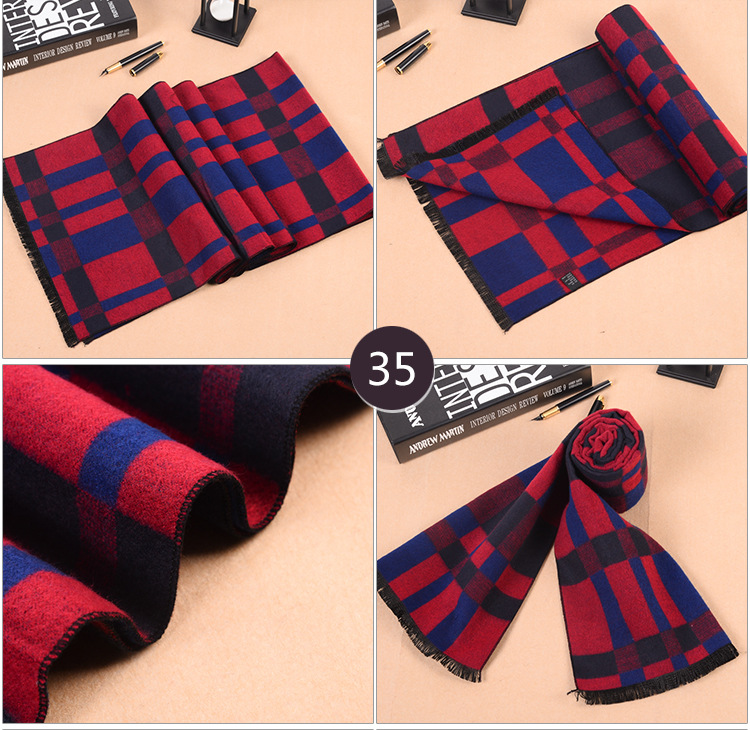 Mens modal fringed scarf wholesale