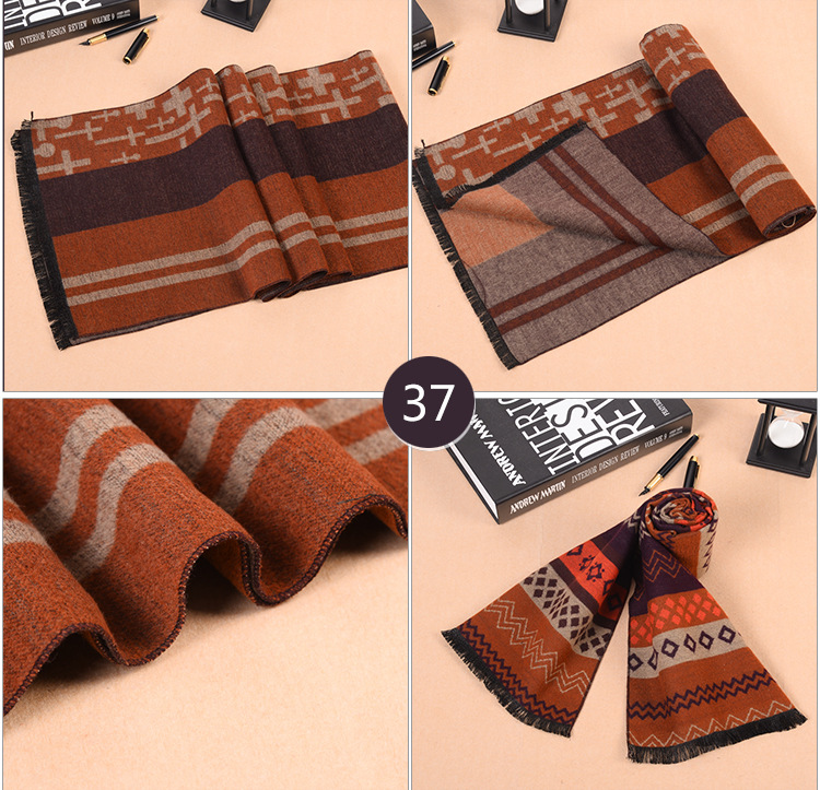 Mens modal fringed scarf wholesale