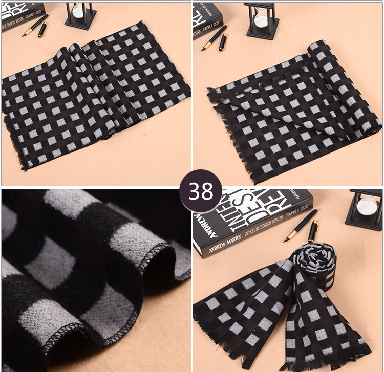 Mens modal fringed scarf wholesale