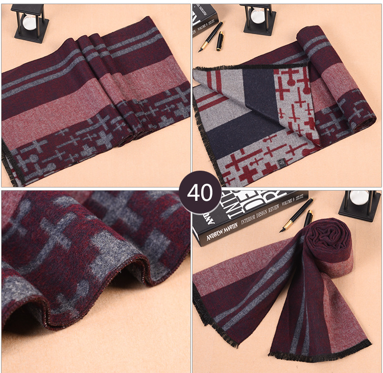 Mens modal fringed scarf wholesale