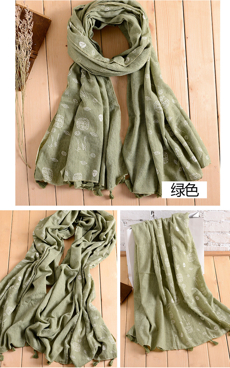 National wind cotton scarf wholesale
