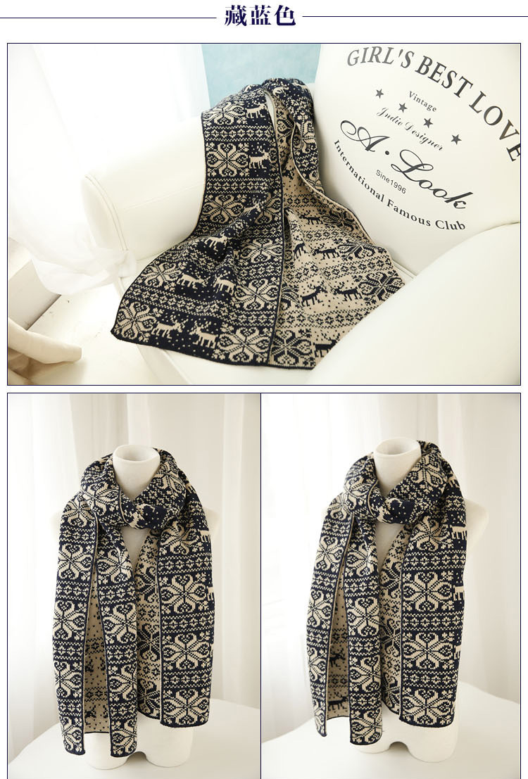 Christmas wool scarf wholesale