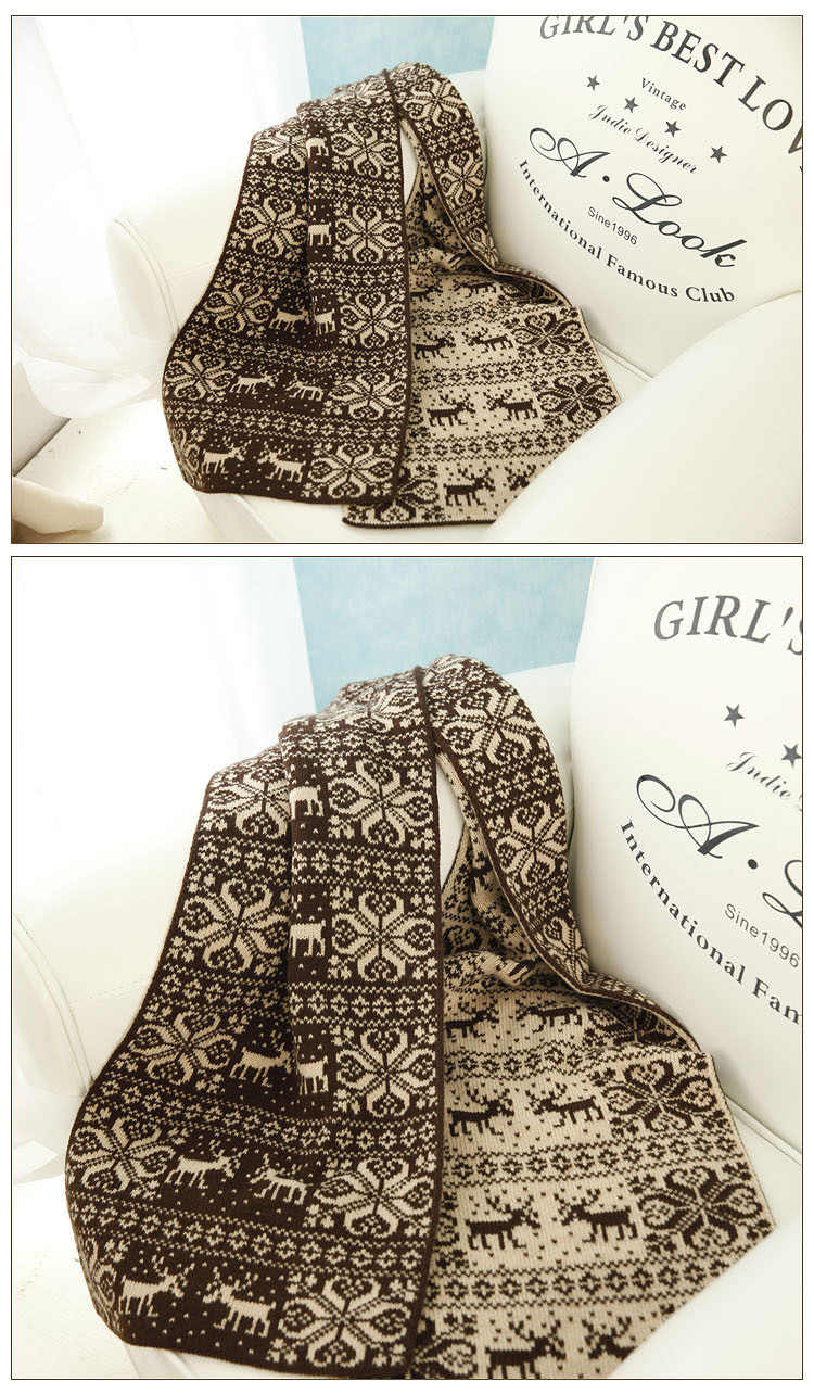 Christmas wool scarf wholesale