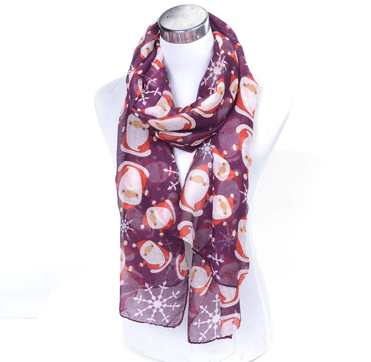 Viscose christmas scarf wholesale
