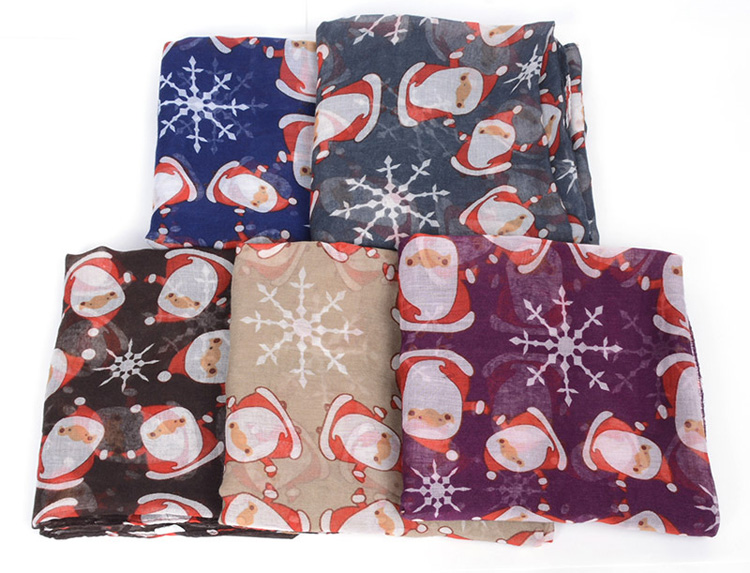 Viscose christmas scarf wholesale
