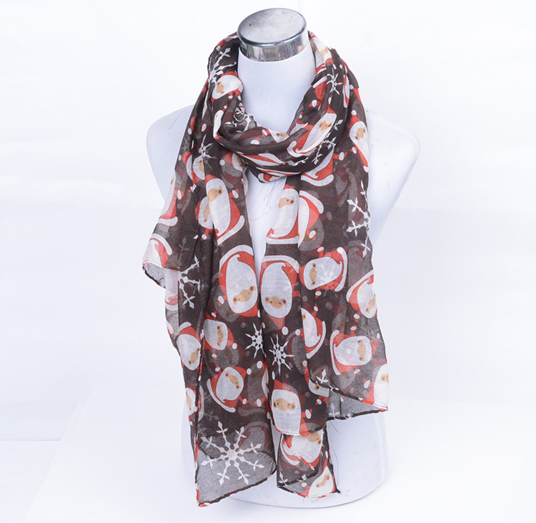 Viscose christmas scarf wholesale