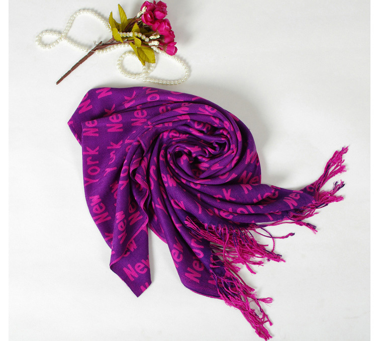Cashmere knit fringe scarf wholesale