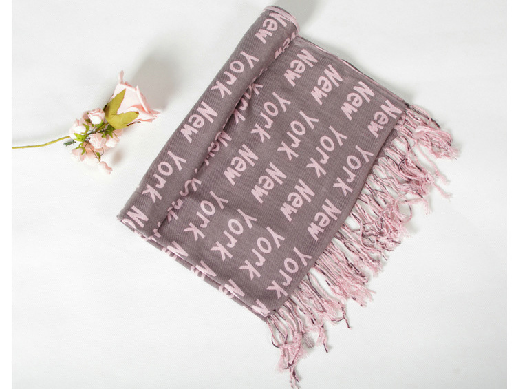 Cashmere knit fringe scarf wholesale