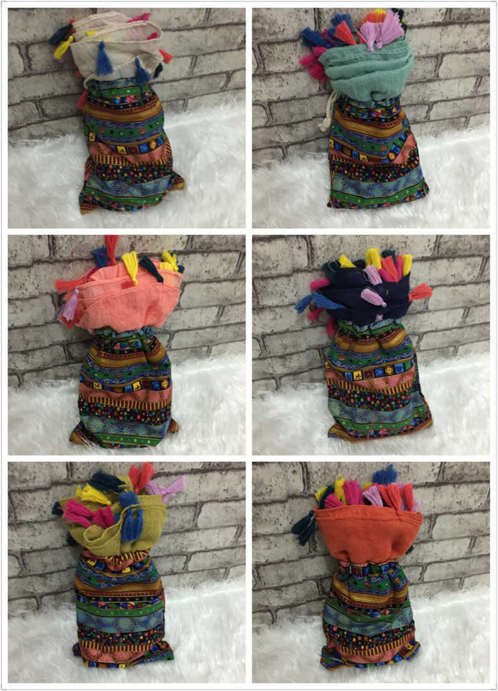 Wholesale cotton fringed scarf