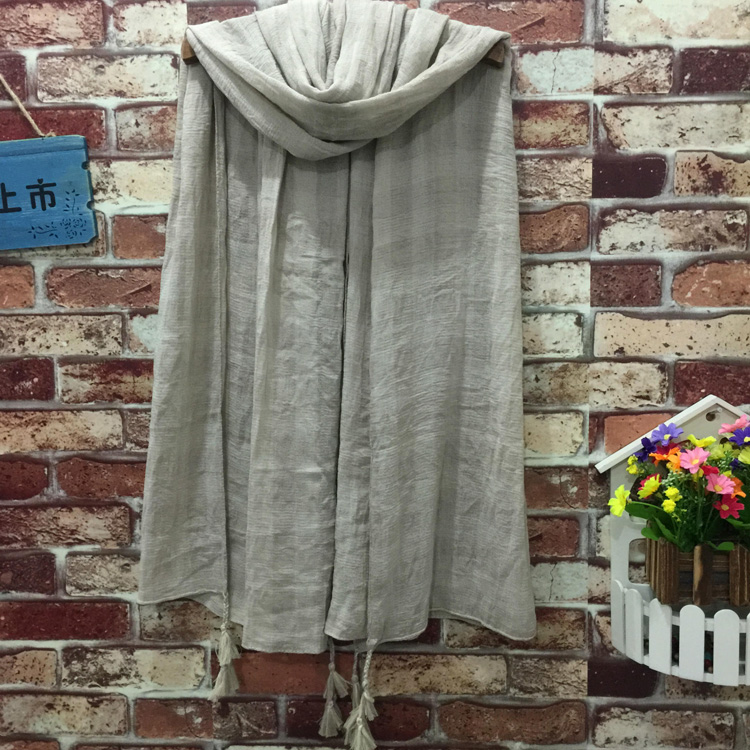 Wholesale fashion knitted scarf with fringe