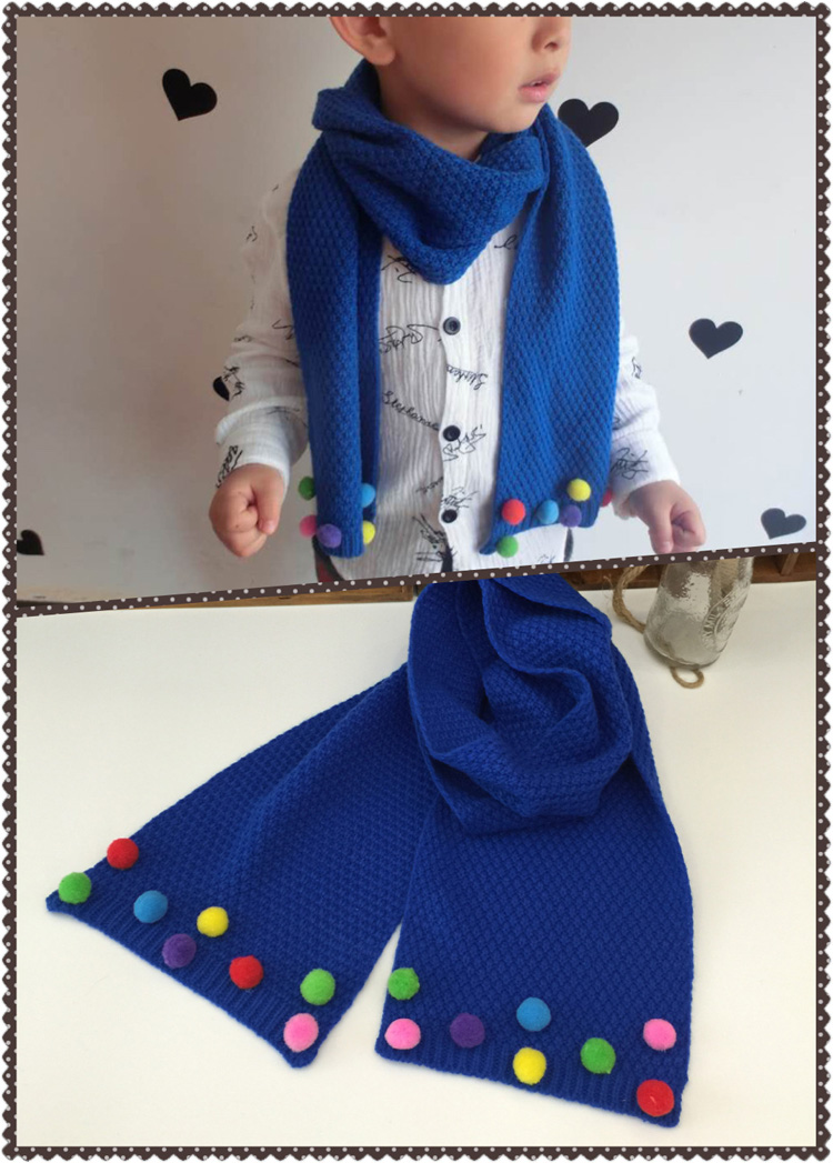 Wholesale kids wool knitted scarf