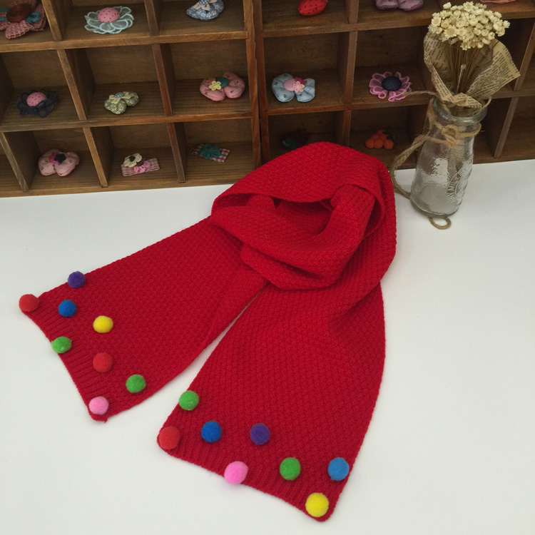 Wholesale kids wool knitted scarf