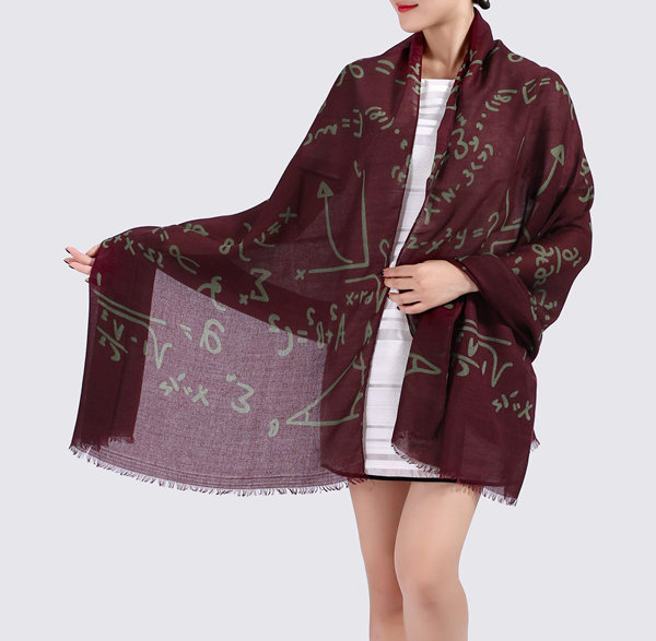 Geometric cotton twill scarf wholesale