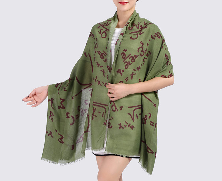 Geometric cotton twill scarf wholesale