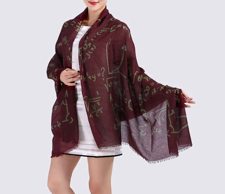 Geometric cotton twill scarf wholesale