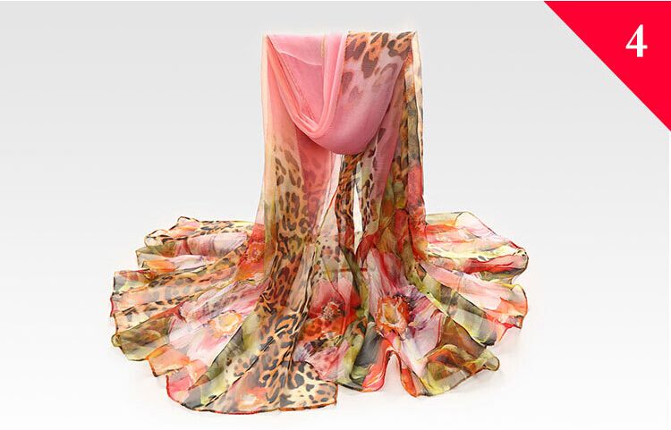 Wholesale silk sunflower print scarf