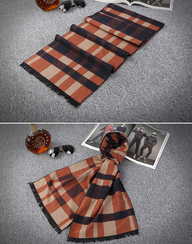Wholesale mens fringe cotton scarf