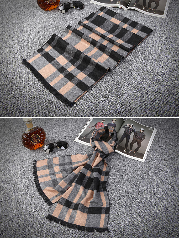 Wholesale mens fringe cotton scarf