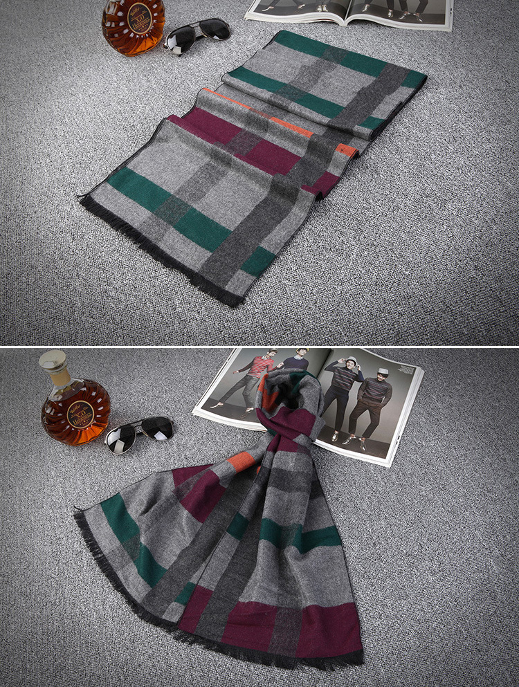 Wholesale mens fringe cotton scarf