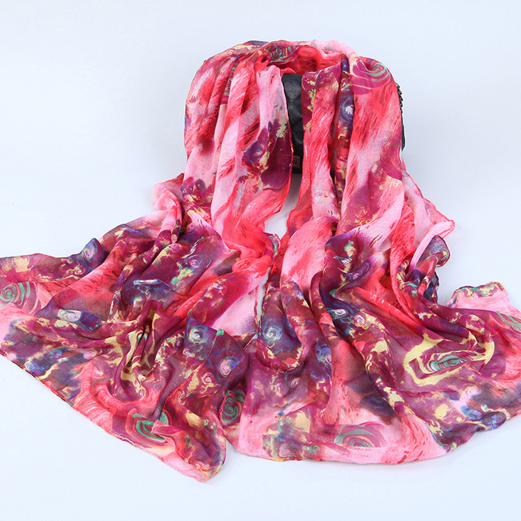 Wholesale viscose graffiti scarf