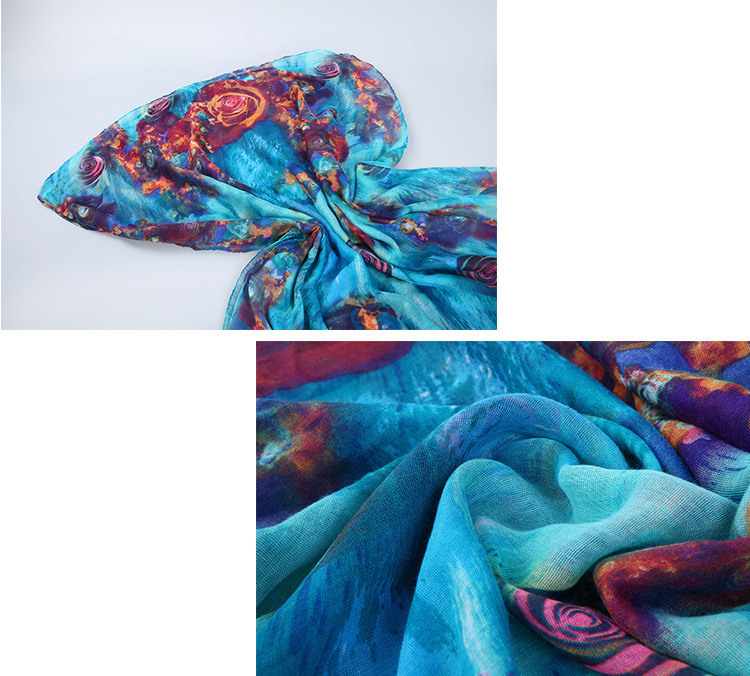 Wholesale viscose graffiti scarf