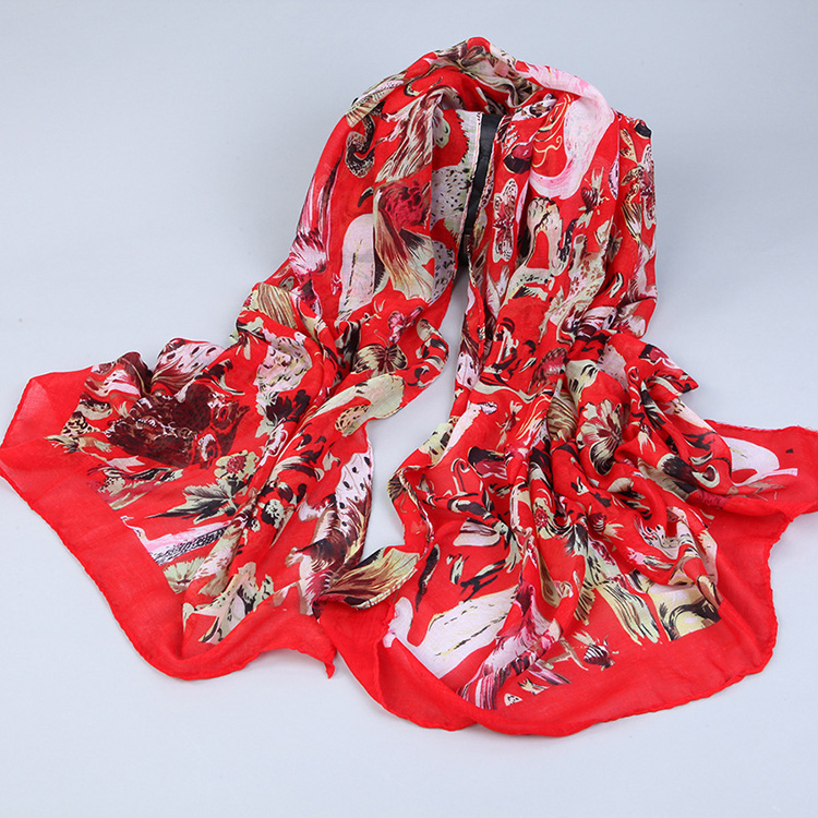 Wholesale women animal print scarf