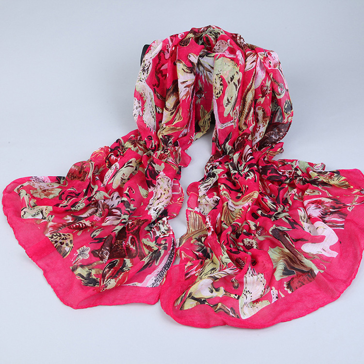 Wholesale women animal print scarf