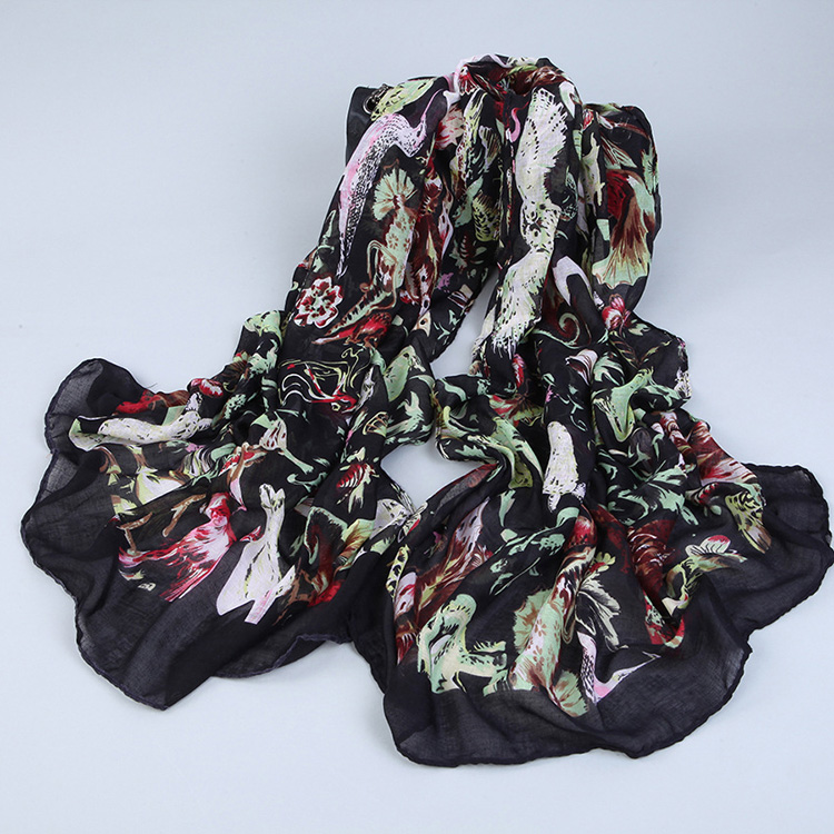 Wholesale women animal print scarf