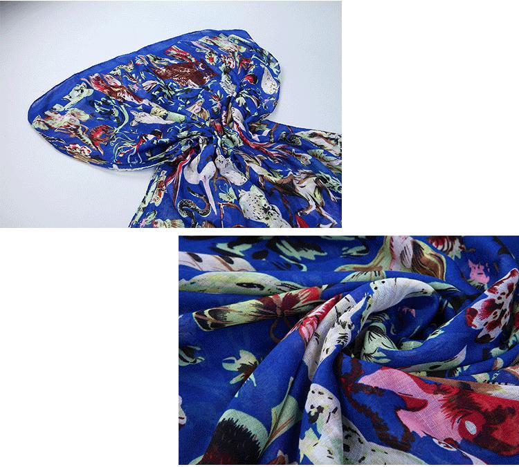 Wholesale women animal print scarf