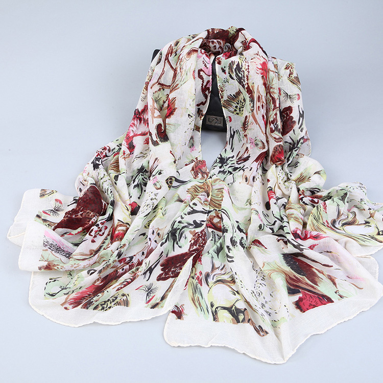 Wholesale women animal print scarf