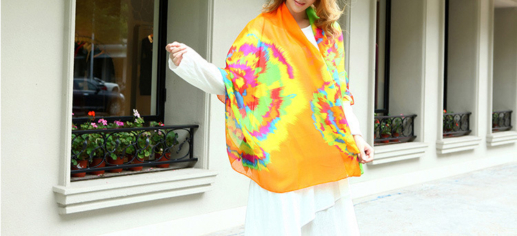 Wholsale printed silk shawl