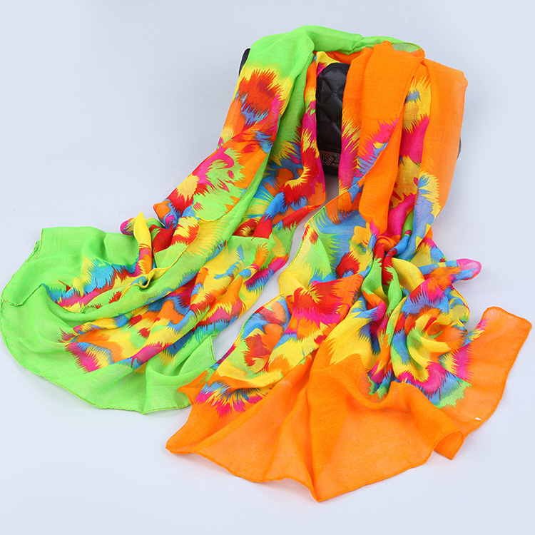 Wholsale printed silk shawl