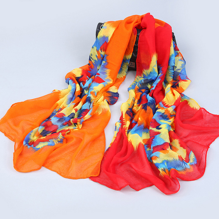 Wholsale printed silk shawl