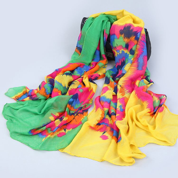 Wholsale printed silk shawl