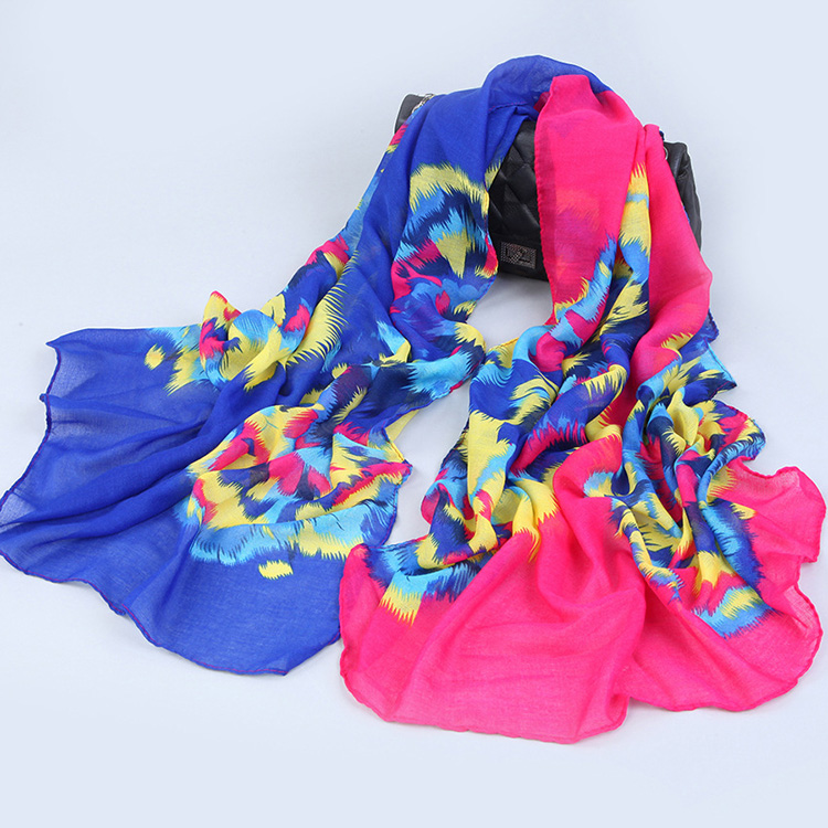 Wholsale printed silk shawl