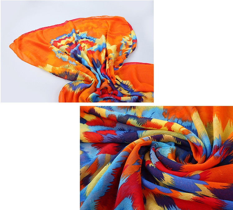 Wholsale printed silk shawl